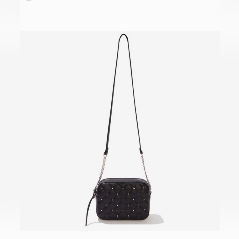 Rebecca Minkoff Black Quilted Studded Crossbody Bag